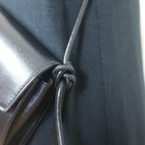 Saint Laurent Mini Envelope Tassel Crossbody Black Leather Belt Bag