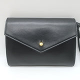 Saint Laurent Mini Envelope Tassel Crossbody Black Leather Belt Bag
