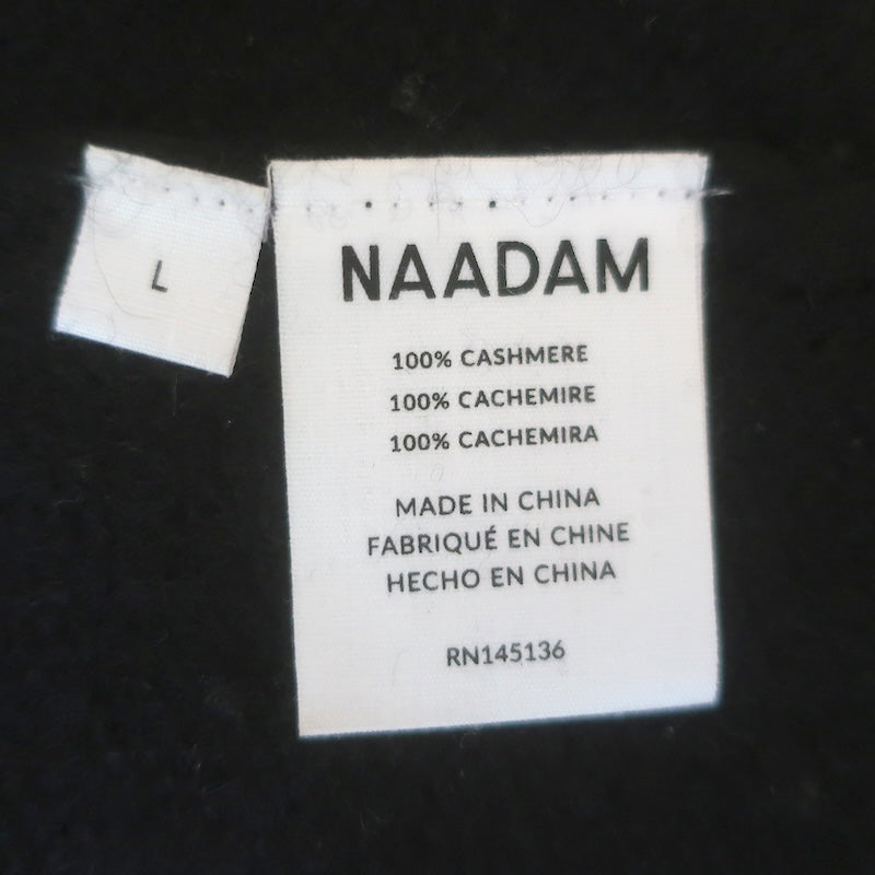 NAADAM Featherweight Cashmere Crewneck Sweater Black Size Large
