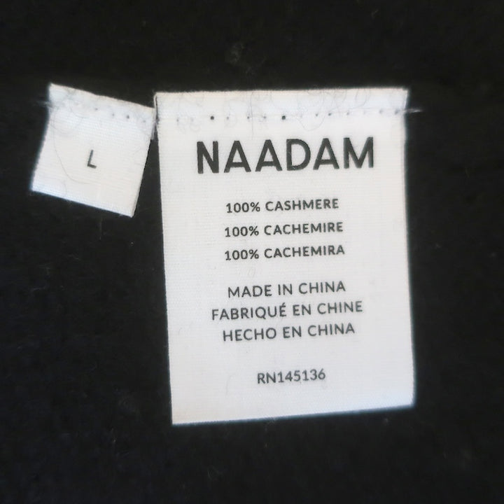 NAADAM Featherweight Cashmere Crewneck Sweater Black Size Large