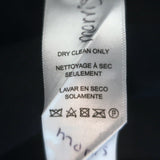 FRAME Lauren Belted Ruffled Mini Dress Navy Ramie Size Small