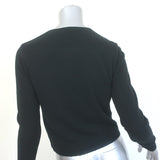 Ralph Lauren Black Label Cashmere Pearl Button Cardigan Black Size Medium