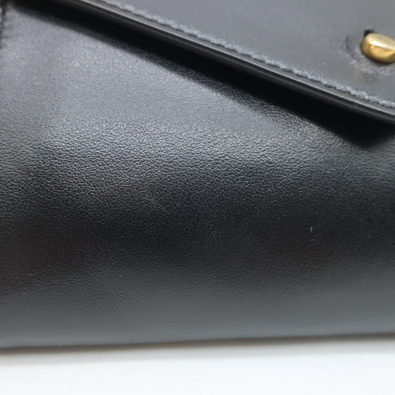 Saint Laurent Mini Envelope Tassel Crossbody Black Leather Belt Bag