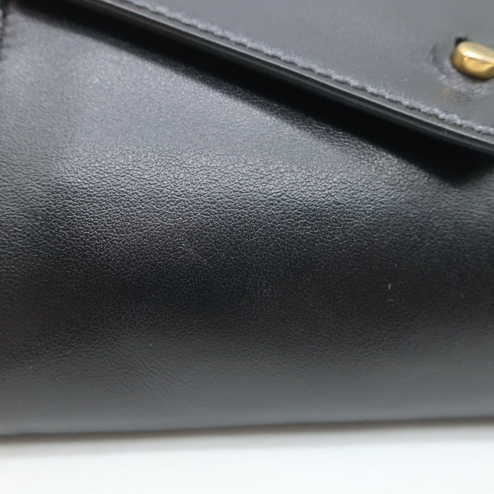 Saint Laurent Mini Envelope Tassel Crossbody Black Leather Belt Bag