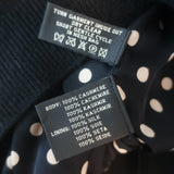 Ralph Lauren Black Label Cashmere Pearl Button Cardigan Black Size Medium