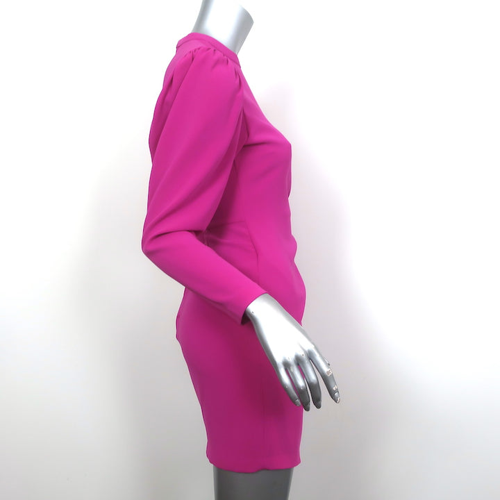 A.L.C. Mini Dress Jane Shocking Pink Crepe Size 0