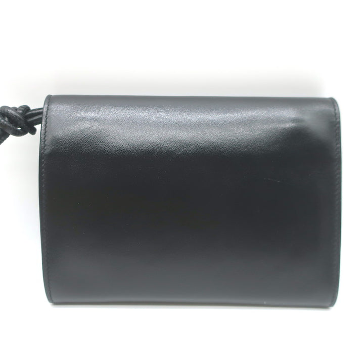 Saint Laurent Mini Envelope Tassel Crossbody Black Leather Belt Bag
