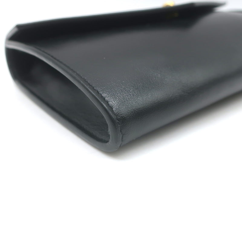 Saint Laurent Mini Envelope Tassel Crossbody Black Leather Belt Bag