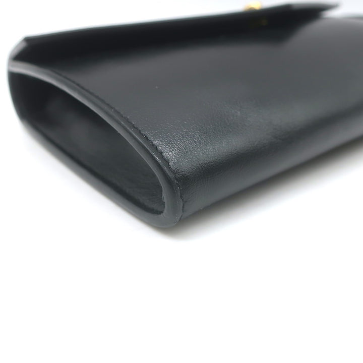 Saint Laurent Mini Envelope Tassel Crossbody Black Leather Belt Bag