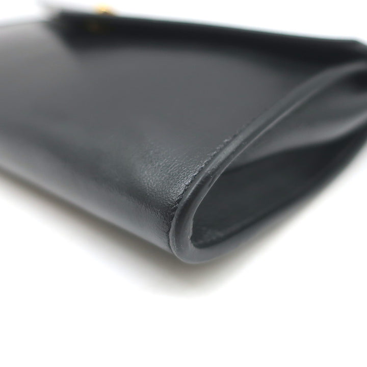 Saint Laurent Mini Envelope Tassel Crossbody Black Leather Belt Bag