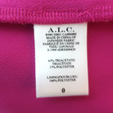 A.L.C. Mini Dress Jane Shocking Pink Crepe Size 0