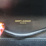 Saint Laurent Mini Envelope Tassel Crossbody Black Leather Belt Bag