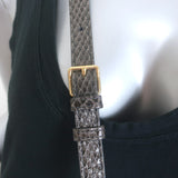 Celine Crecy Snakeskin Camera Bag Dark Taupe Small Crossbody