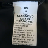 G. Label by goop Kaci Drawstring Midi Dress Black Cotton Poplin Size 4