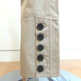 Christian Dior High Waisted Khaki Pants Beige Cotton Size US 6