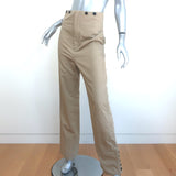 Christian Dior High Waisted Khaki Pants Beige Cotton Size US 6