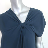 Maison Margiela Asymmetric Knotted Dress Navy Polyester Size 44