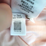 Ted Baker Debbix Ruffle Midi Dress Gold/Multi Metallic Printed Size 3 NEW