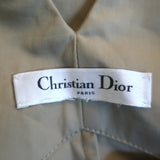 Christian Dior High Waisted Khaki Pants Beige Cotton Size US 6