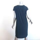 Maison Margiela Asymmetric Knotted Dress Navy Polyester Size 44