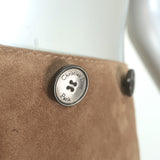 Christian Dior High Waisted Suede Pants Beige Size US 8