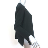 AYR Cardigan Black Extra Fine Merino Wool Size Small V-Neck Sweater