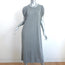THE GREAT Puff Sleeve T-Shirt Maxi Dress Heather Gray Jersey Size 1
