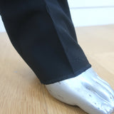 Dior Tuxedo Pants Black Wool-Mohair Size 46R Straight Leg Trousers