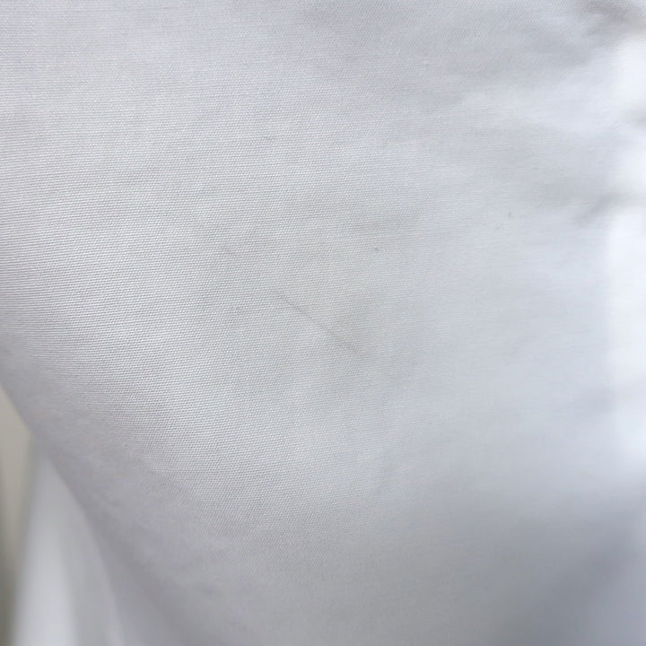 Calvin Klein 205W39NYC Balloon Sleeve Blouse White Cotton Poplin Size 8