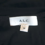 A.L.C. Bridget Twisted Cut-Out Midi Dress Black Stretch Jersey Size Medium