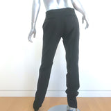 Dior Tuxedo Pants Black Wool-Mohair Size 46R Straight Leg Trousers