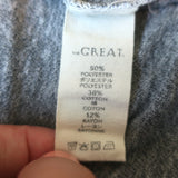 THE GREAT Puff Sleeve T-Shirt Maxi Dress Heather Gray Jersey Size 1