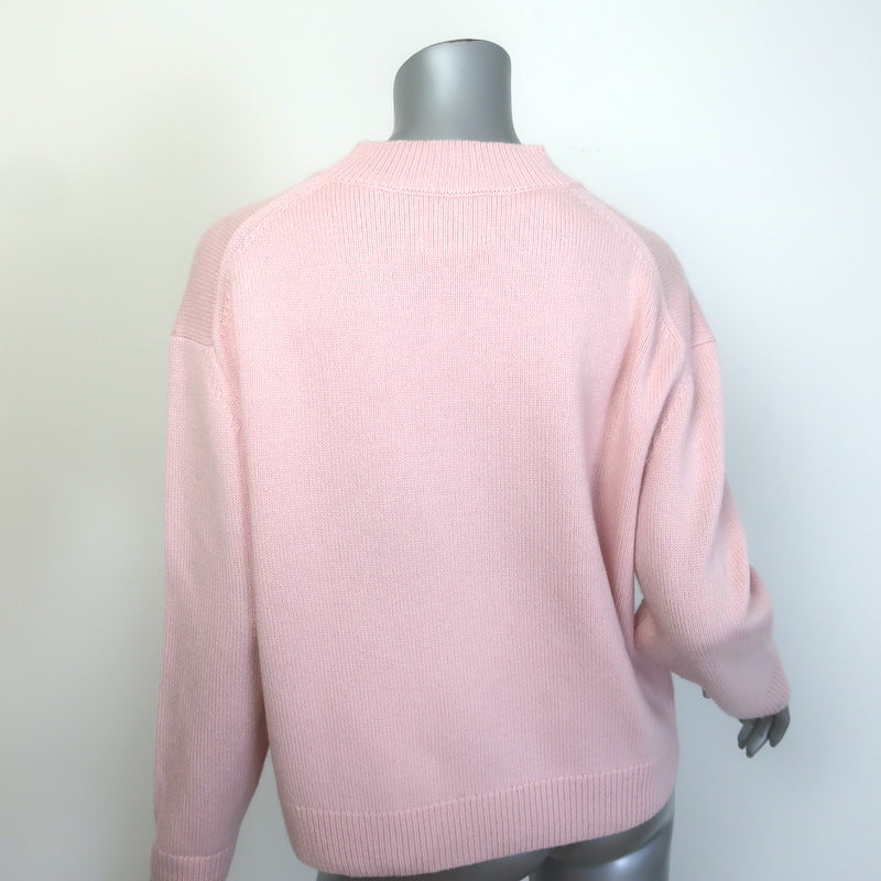 TWP Boy Cashmere Crewneck Sweater Baby Pink Size Extra Small