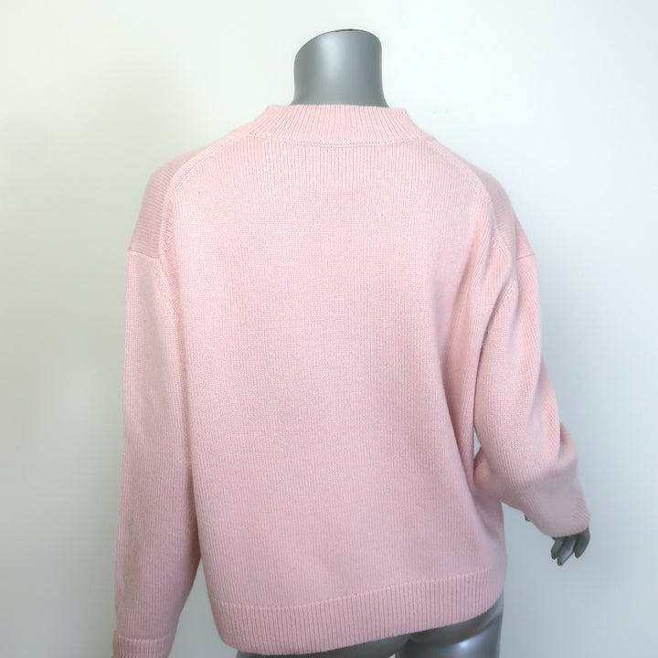 TWP Boy Cashmere Crewneck Sweater Baby Pink Size Extra Small