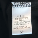 A.L.C. Bridget Twisted Cut-Out Midi Dress Black Stretch Jersey Size Medium