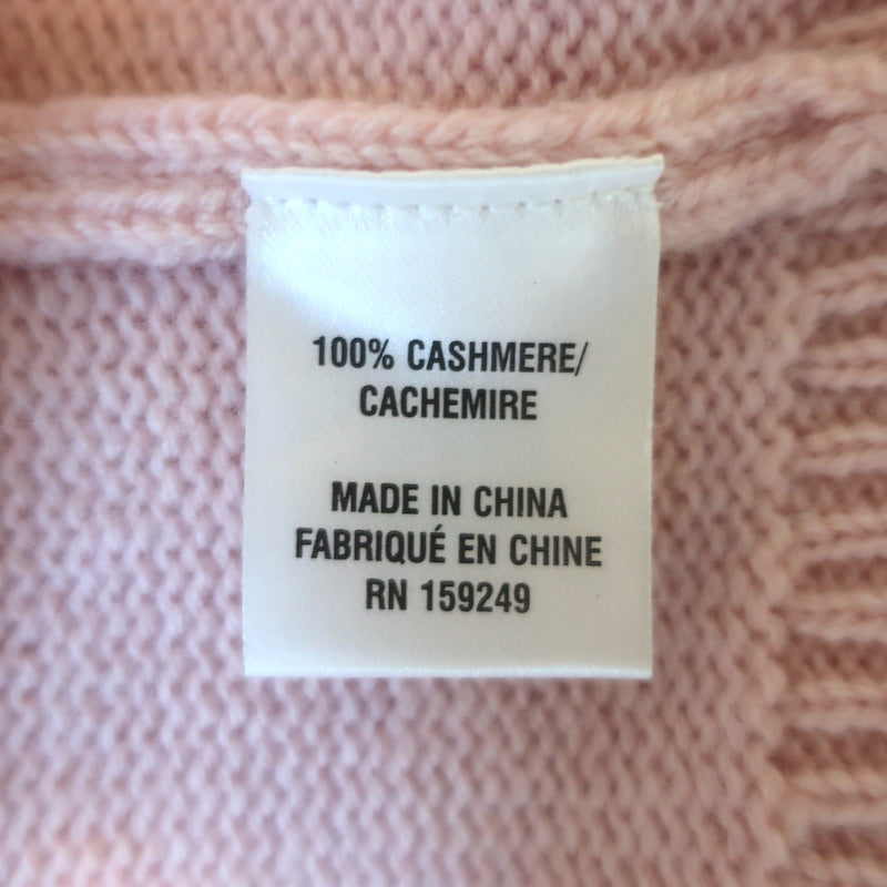 TWP Boy Cashmere Crewneck Sweater Baby Pink Size Extra Small