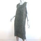 Zimmermann Leopard Print Sleeveless Midi Dress Olive Size 1