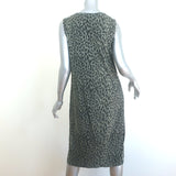 Zimmermann Leopard Print Sleeveless Midi Dress Olive Size 1