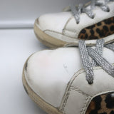 Golden Goose Superstar Sabot Shearling Sneakers Leopard Pony Hair Size 38
