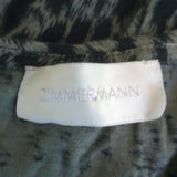 Zimmermann Leopard Print Sleeveless Midi Dress Olive Size 1