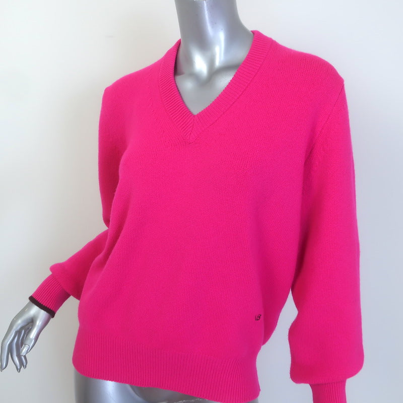 Victoria Beckham Oversized Stretch Cashmere Sweater Pink Size Extra Extra Small