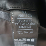 AllSaints Harwood Leather Jacket with Removable Hood Black Size Extra Large