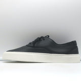 Saint Laurent Venice Low Top Sneakers Black Grained Leather Size 43.5 NEW