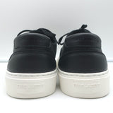 Saint Laurent Venice Low Top Sneakers Black Grained Leather Size 43.5 NEW