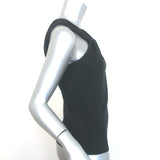 Polo Ralph Lauren Twist-Front Knit Keyhole Top Black Silk-Cashmere Size Medium