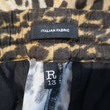 R13 Harem Jogger Pants Cheetah Print Crepe Size Extra Small