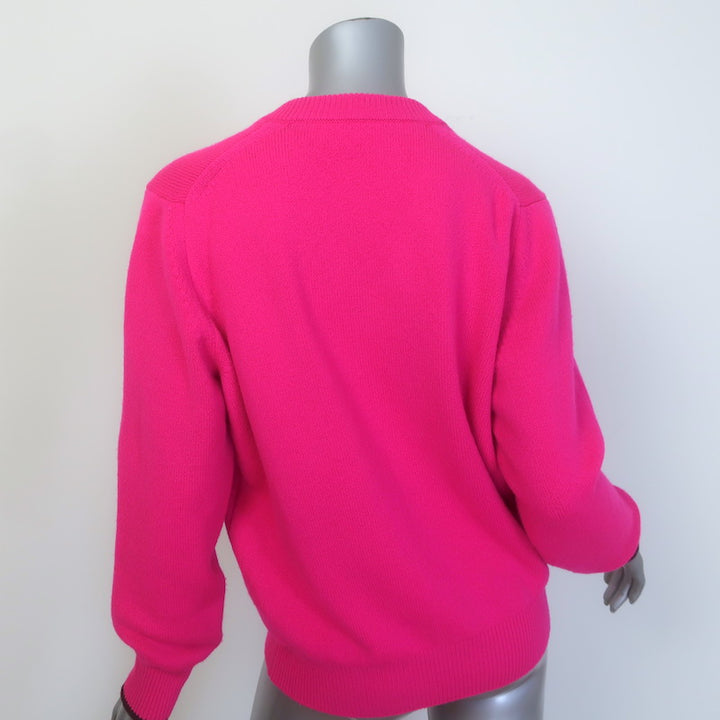 Victoria Beckham Oversized Stretch Cashmere Sweater Pink Size Extra Extra Small