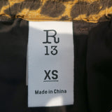 R13 Harem Jogger Pants Cheetah Print Crepe Size Extra Small