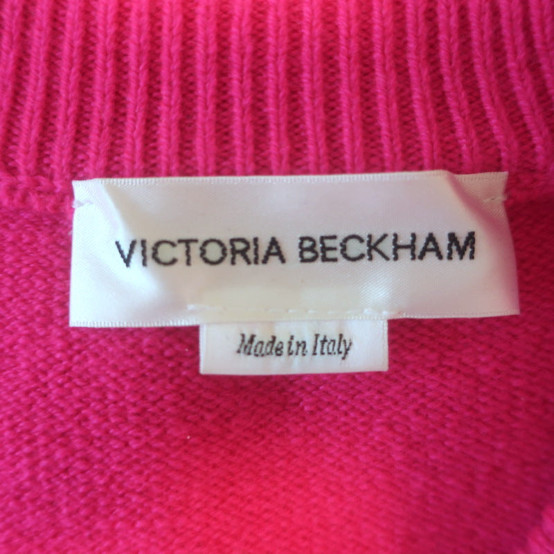 Victoria Beckham Oversized Stretch Cashmere Sweater Pink Size Extra Extra Small