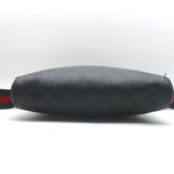 Gucci GG Supreme Small Web-Strap Messenger Bag Black Canvas & Leather